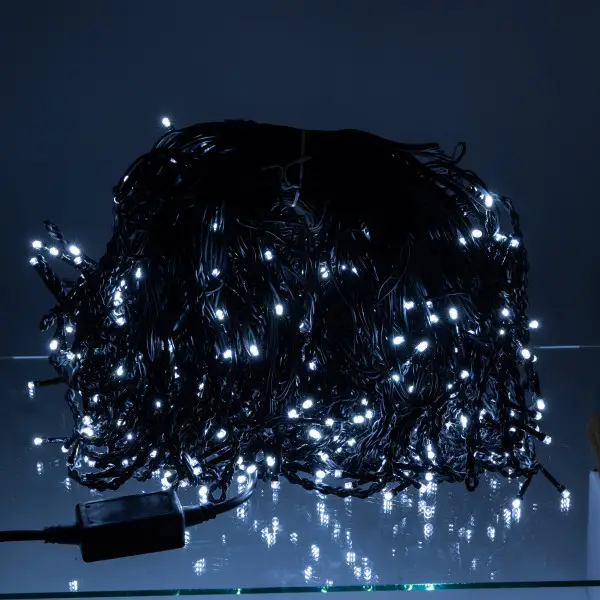 Вулична гірлянда Бахрома 50 м 840 LED чорний провід Білий 50MBW - фото №3