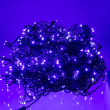 Вулична гірлянда Бахрома 50 м 840 LED чорний провід Синій 50MBBL - фото №2