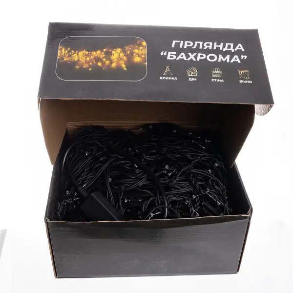 Вулична гірлянда Бахрома 50 м 840 LED чорний провід Синій 50MBBL - фото №4