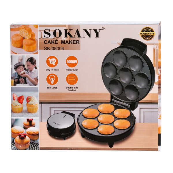 Кексниця електрична Sokany SK-08004 7 мафінів 1000 Вт - фото №6