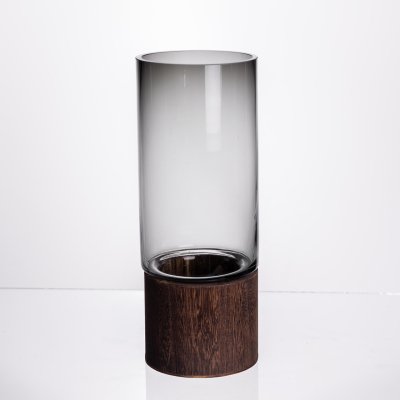 Ваза для квітів кругла скляна 25.5 (см) декоративна HP-19-162-2 - фото