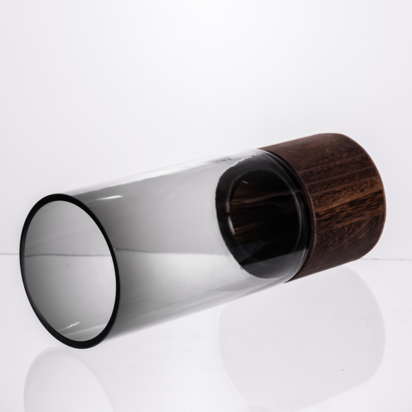 Ваза для квітів кругла скляна 25.5 (см) декоративна HP-19-162-2 - фото №3