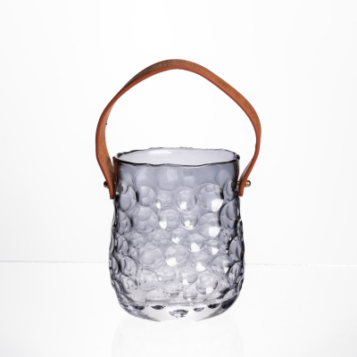 Ваза сумочка з ручкою 11,5×7,5×15 см 800 мл Сірий HP-19-153-2 - фото