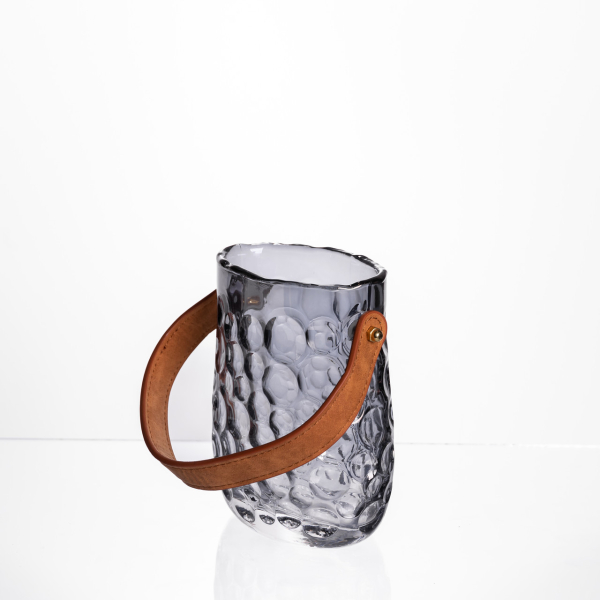 Ваза сумочка з ручкою 11,5×7,5×15 см 800 мл Сірий HP-19-153-2 - фото №3