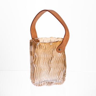 Ваза сумочка з ручкою 12×8.5×16 (см) декоративна Коричневий HP-19-154-1 - фото