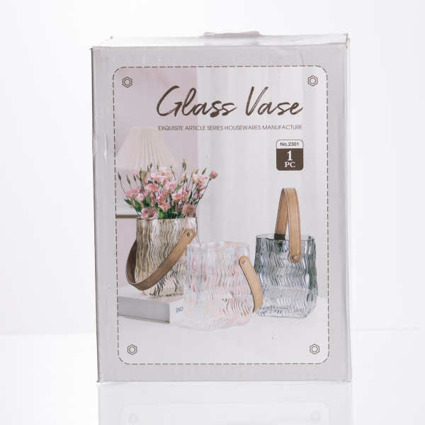 Ваза сумочка з ручкою 12×8.5×16 (см) декоративна Коричневий HP-19-154-1 - фото №5