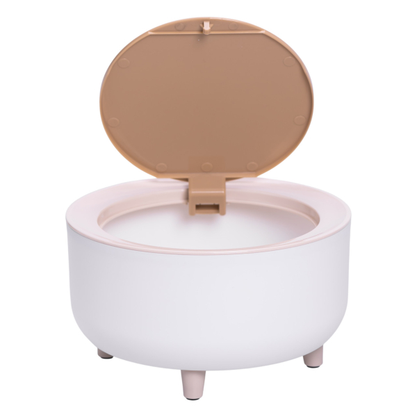 Відро для сміття настільне 19×10 (см) з кришкою HP-45-3 - фото №2