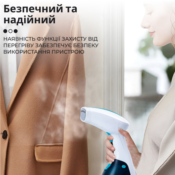 Ручний відпарювач для одягу SOKANY  250 мл  Блакитний Lugi AJ2205BL - фото №4