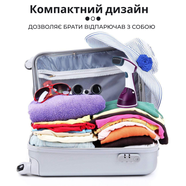 Ручний відпарювач для одягу SOKANY  250 мл  Фіолетовий Lugi AJ2205V - фото №7