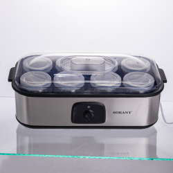 Йогуртниця електрична на 8 баночок по 180 (мл) 20 Вт SK-08109