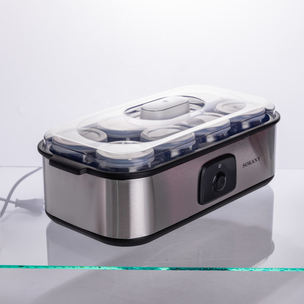 Йогуртниця електрична на 8 баночок по 180 (мл) 20 Вт SK-08109 - фото №2