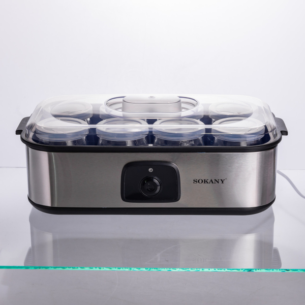 Йогуртниця електрична на 8 баночок по 180 (мл) 20 Вт SK-08109 - фото №3