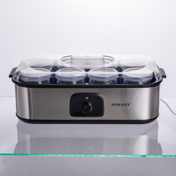 Йогуртниця електрична на 8 баночок по 180 (мл) 20 Вт SK-08109 - фото №4