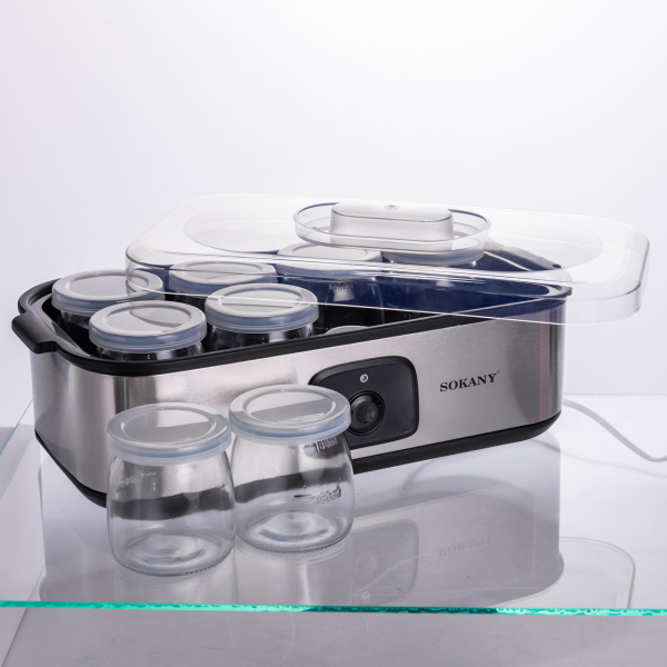 Йогуртниця електрична на 8 баночок по 180 (мл) 20 Вт SK-08109 - фото №5