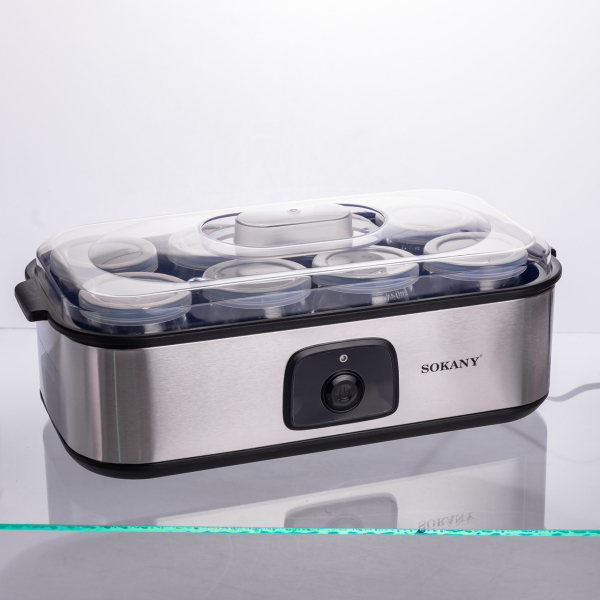 Йогуртниця електрична на 8 баночок по 180 (мл) 20 Вт SK-08109 - фото №6