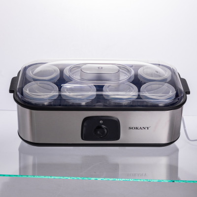 Йогуртниця електрична на 8 баночок по 180 (мл) 20 Вт SK-08109 - фото