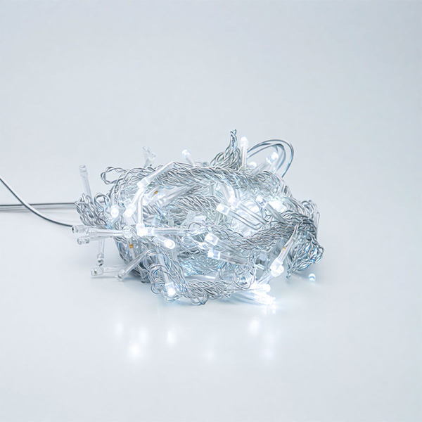 Новорічна гірлянда штора 2х2 м 80 LED кімнатна білий провід Білий ZWM2280LEDW - фото №8